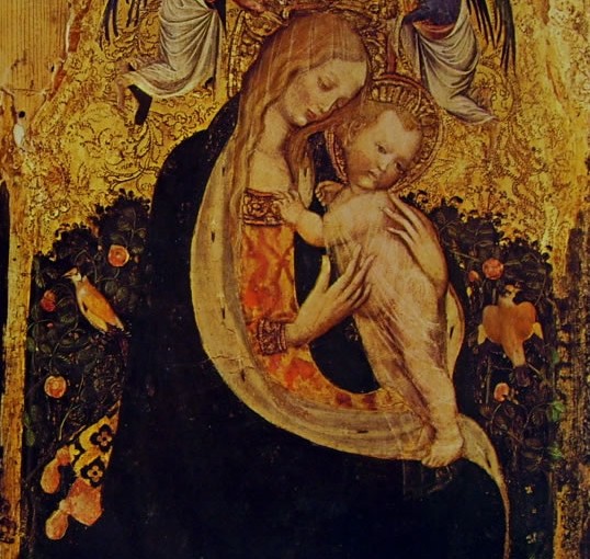 Pisanello: La Madonna della quaglia, cm. 50 x 33, Museo di Castelvecchio, Verona.